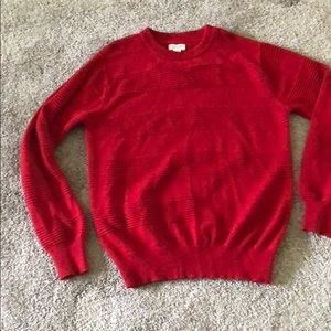 Red long sleeve sweater